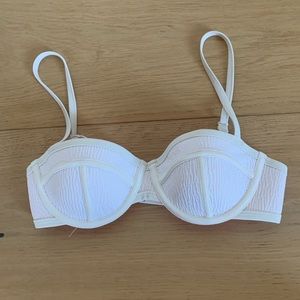 White Triangl Bathing Suit Top (Top Only)